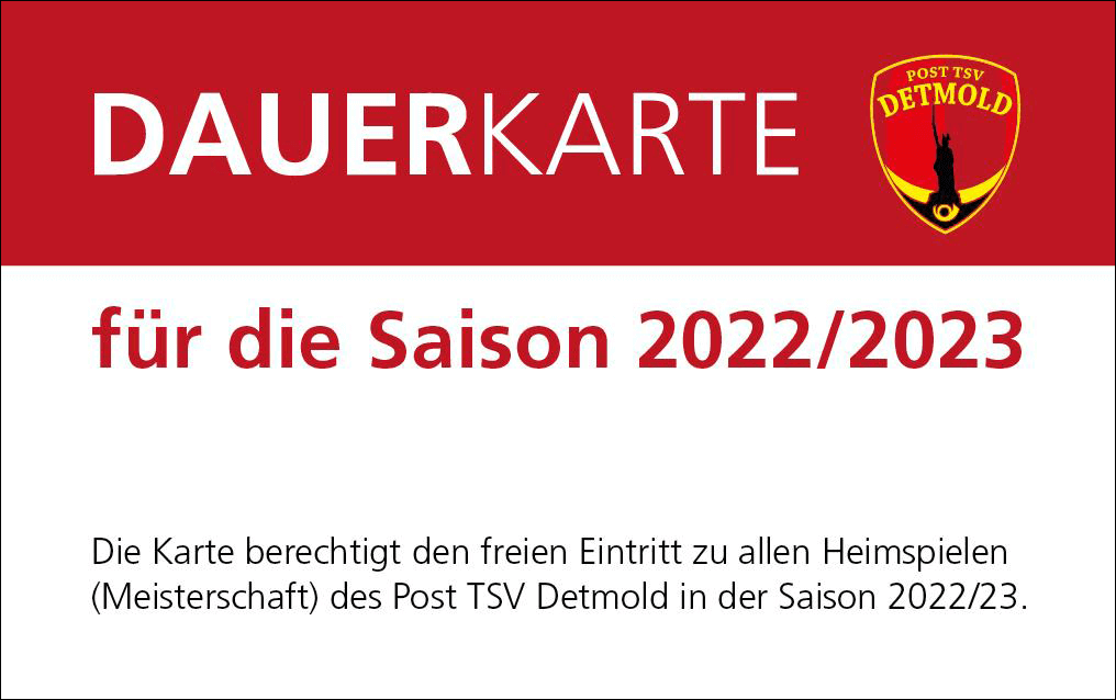 Post TSV Detmold - Dauerkarte Landesliga 2022/23